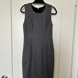 White House Black Market micro houndstooth sheath dress